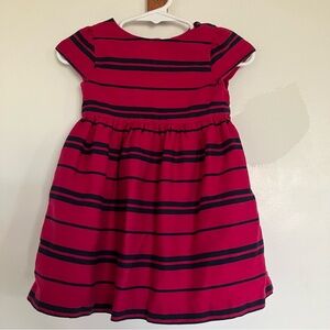 Ralph Lauren Baby Girl’s 9M Dress Pink & Navy Easter Holiday Photo Outfit